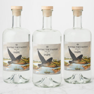 Die Jagd auf den schnellsten Vogel - Die Besinnung Alkoholflaschenetikett
