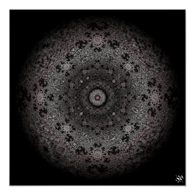 Die Jagd auf eine dunkle Skizze einer augenähnlich Poster (Vorderseite)