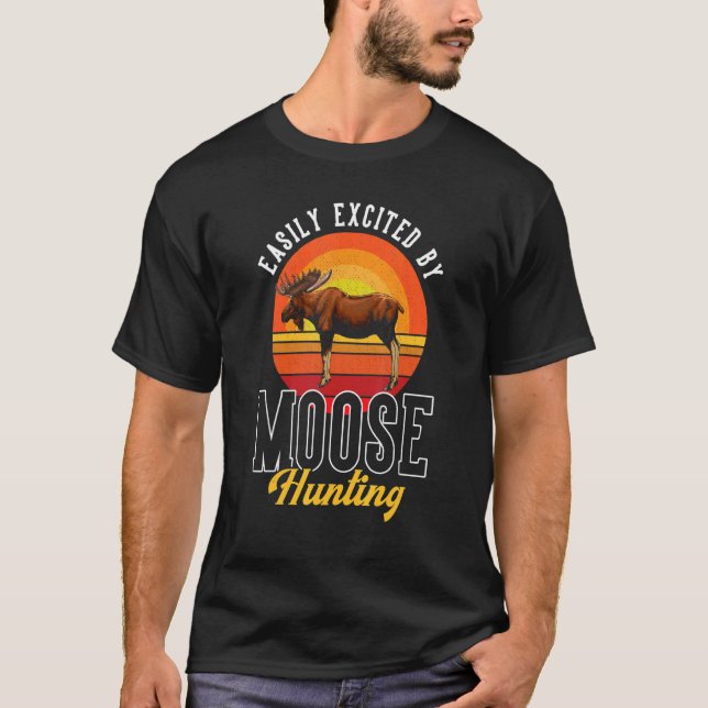 Die Jagd auf Mütter wird von Elch-Jagdmoos leicht  T-Shirt (Vorderseite)