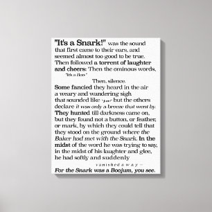 Die Jagd des Snark durch Lewis Carroll Leinwanddruck