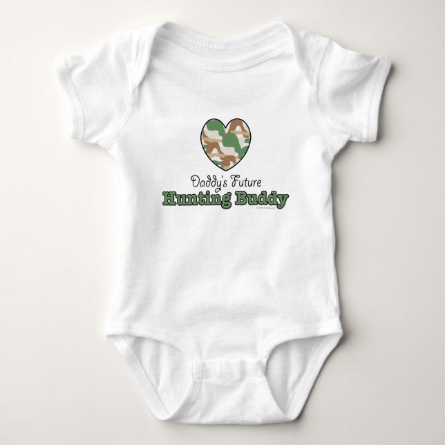 Die Jagd-Freund-Baby-Bodysuit des Vatis Baby Strampler (Vorderseite)