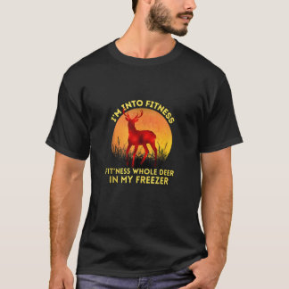 Die Jagd Ich bin in der Fitness Vintag Jagd Hirsch T-Shirt
