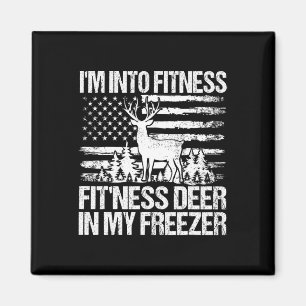 Die Jagd, ich bin in Fitness Fitness Hirsch in mei Magnet