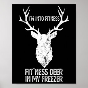 Die Jagd, ich bin in Fitness Fitness Hirsch in mei Poster