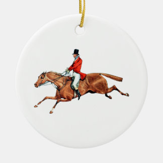 Die Jagd-Illustration Keramik Ornament