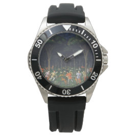 Die Jagd im Wald (von Paolo Uccello) Armbanduhr