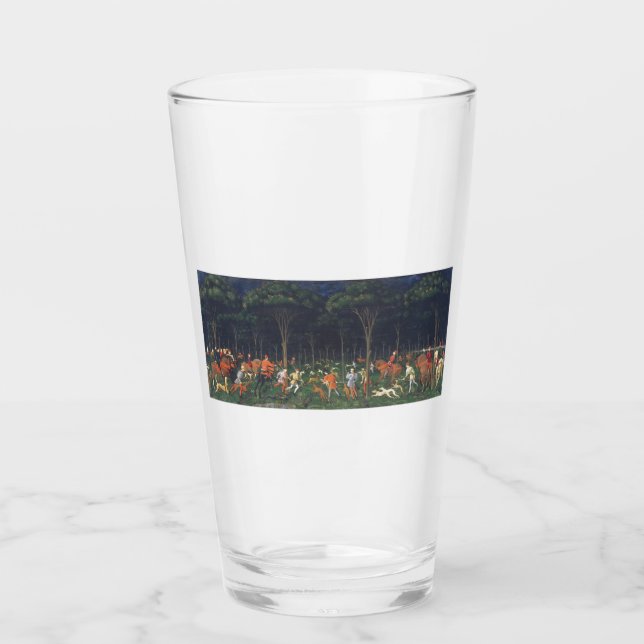 Die Jagd im Wald (von Paolo Uccello) Glas (Vorderseite)