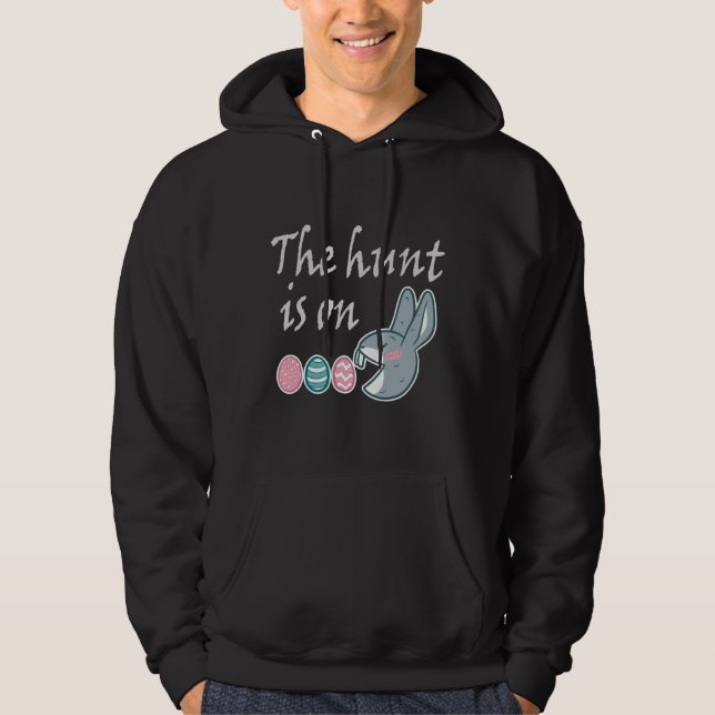 Die Jagd ist auf der Easter-Kaninchen-Jagd Hoodie (Vorderseite)