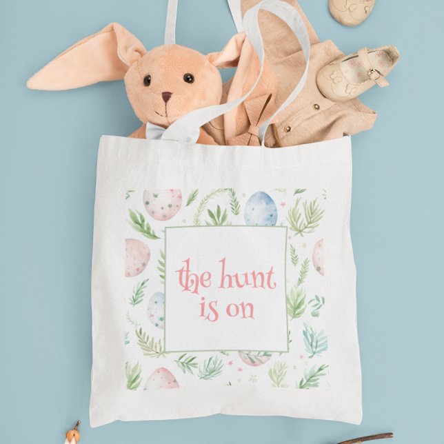 Die Jagd ist auf | Ostereier und Grünpflanzen | Os Tragetasche (Von Creator hochgeladen)