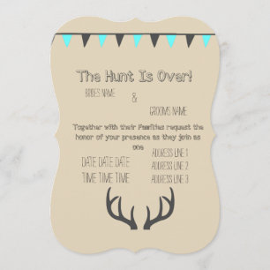Die Jagd ist über der Creme Einladung