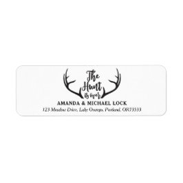 "Die Jagd ist vorbei" Antler Wedding Personalisier