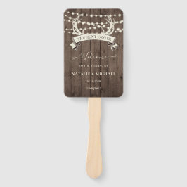 "Die Jagd ist vorbei" Rustikale Abend Hochzeit Fächer