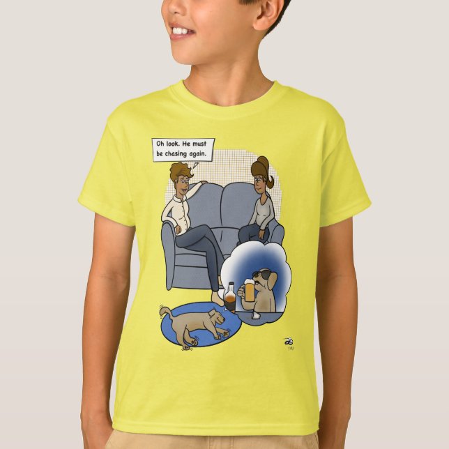 Die Jagd nach dem Traumgelben Jungen T-Shirt (Vorderseite)