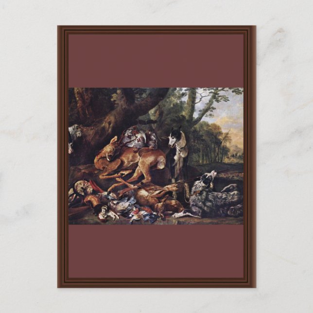 Die Jagd nach Fyt Jan (beste Qualität) Postkarte (Vorderseite)