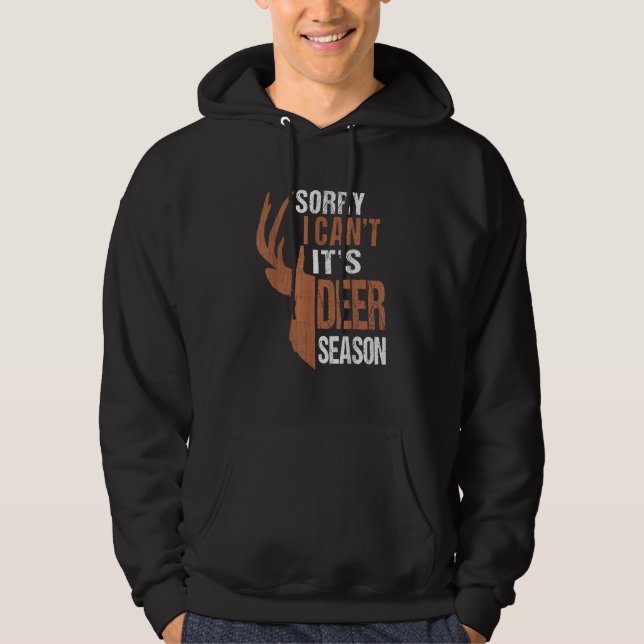 Die Jagd tut ihrer Hirschsaison lustigen Jäger Vat Hoodie (Vorderseite)