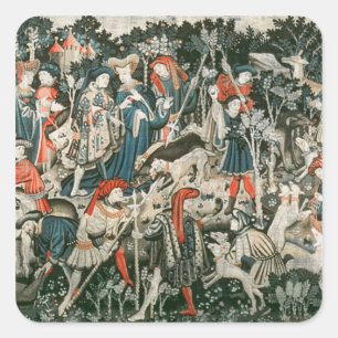 Die Jagdbücher von Devonshire Quadratischer Aufkleber