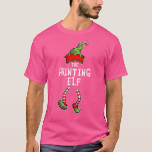 Die jagende Elf-Familie passende Gruppe Weihnachte T-Shirt