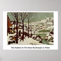 Die Jäger im Schnee von Bruegel A. Pieter