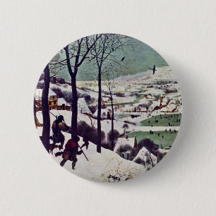 Die Jäger im Schnee, Von Bruegel D. Ä. Pieter Button