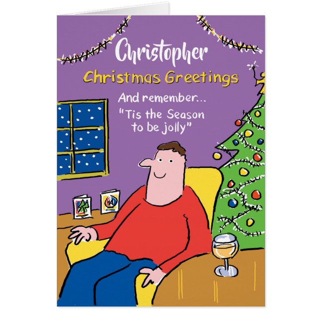 Die Jahreszeit als Personalisierte Weihnachtskarte (Vorne)