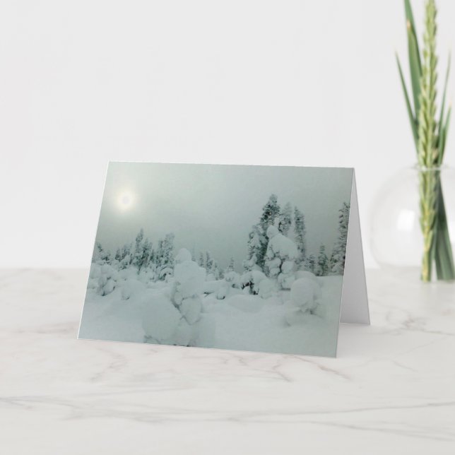 Die Jahreszeit aus Grund Feiertagskarte (Vorderseite)