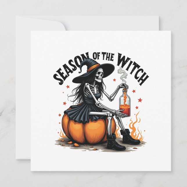 Die Jahreszeit der Hexe lecker Hallowee Wtich Ankündigung (Vorderseite)