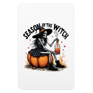Die Jahreszeit der Hexe lecker Hallowee Wtich Magnet