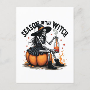 Die Jahreszeit der Hexe lecker Hallowee Wtich Postkarte