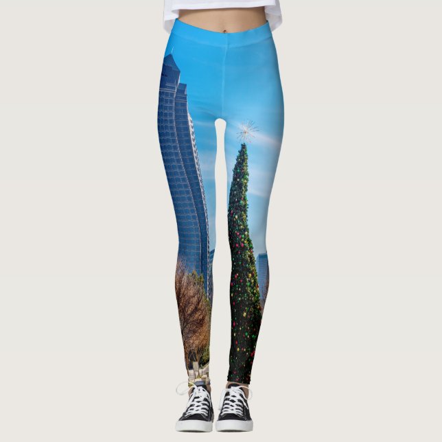 Die Jahreszeit in Dallas Leggings (Vorderseite)