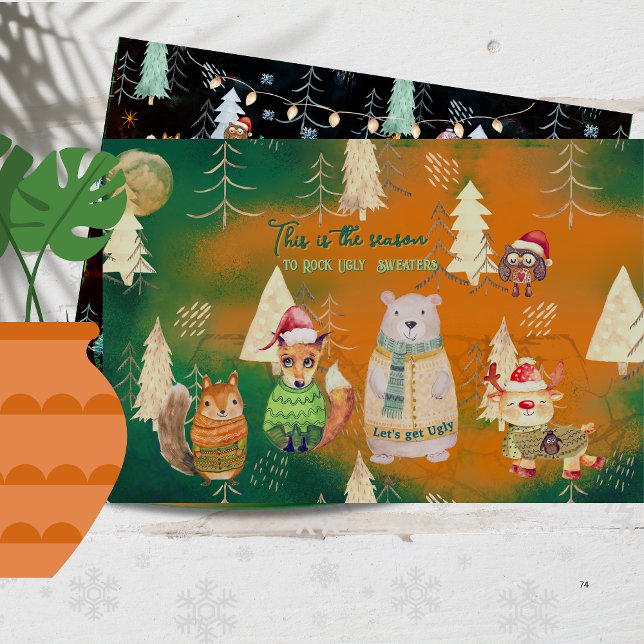 Die Jahreszeit, in der hässliche Pullover gekocht  Seidenpapier (The Season to Rock Ugly Sweaters Tissue Paper)