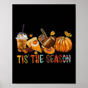 Die Jahreszeit Kürbis und Gewürzfußball Halloween  Poster