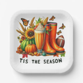 Die Jahreszeit Pappteller