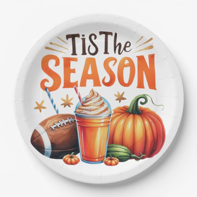 Die Jahreszeit Pappteller (Vorderseite)