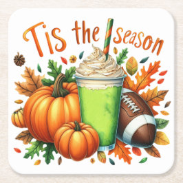 Die Jahreszeit Rechteckiger Pappuntersetzer