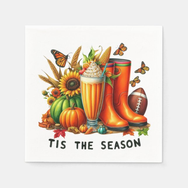 Die Jahreszeit Serviette (Vorderseite)