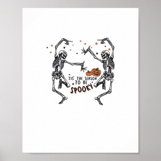Die Jahreszeit, um Spooky Halloween unheimlich Ti Poster (Vorne)