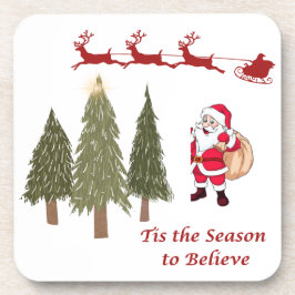 Die Jahreszeit zum Glauben an eine Getränkeuntersetzer