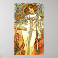 Die Jahreszeiten: Herbst - Alphonse Mucha (1900)