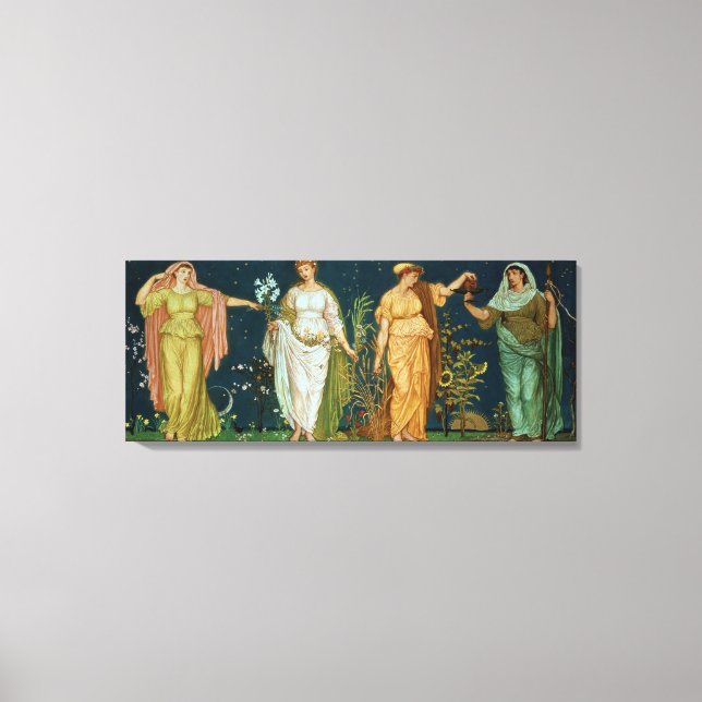 Die Jahreszeiten Leinwanddruck (Vorderseite)