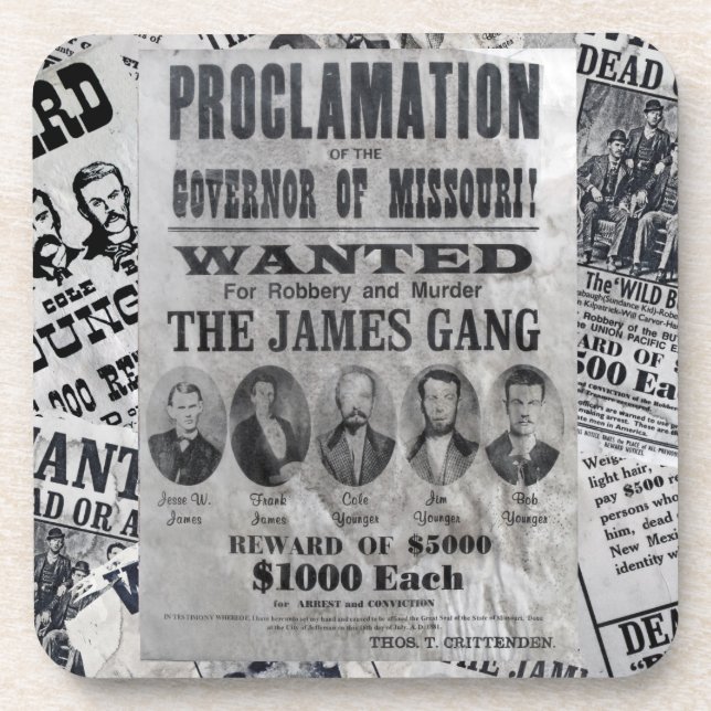 Die James-Gruppe wollte Plakat Getränkeuntersetzer (Vorderseite)