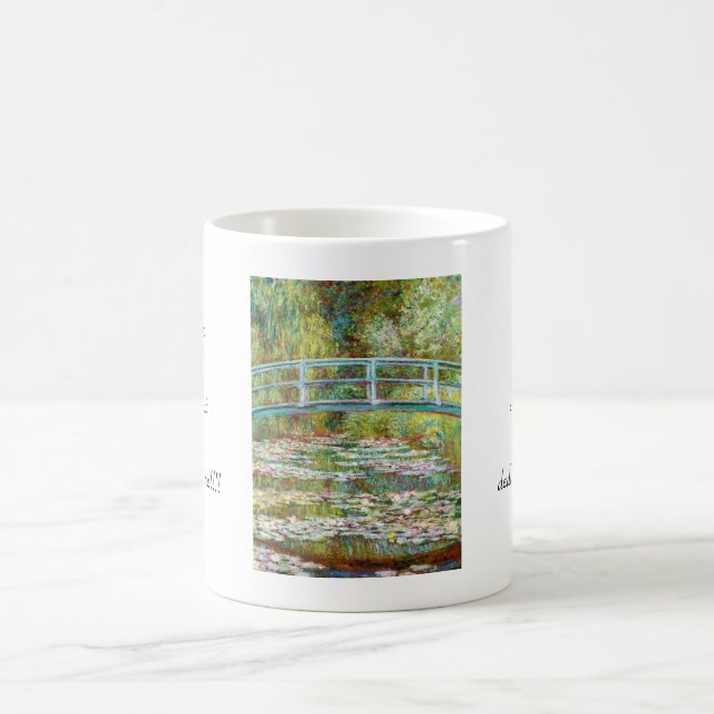 Die japanische Brücke Claude Monet 1899 Kaffeetasse (Mittel)