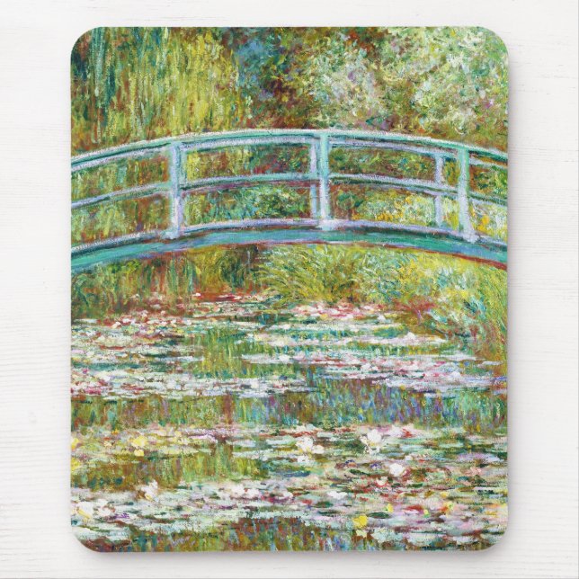 Die japanische Brücke Claude Monet 1899 Mousepad (Vorne)