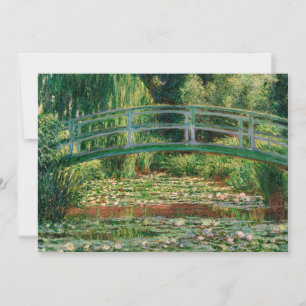 Die japanische Brücke Claude Monet Card