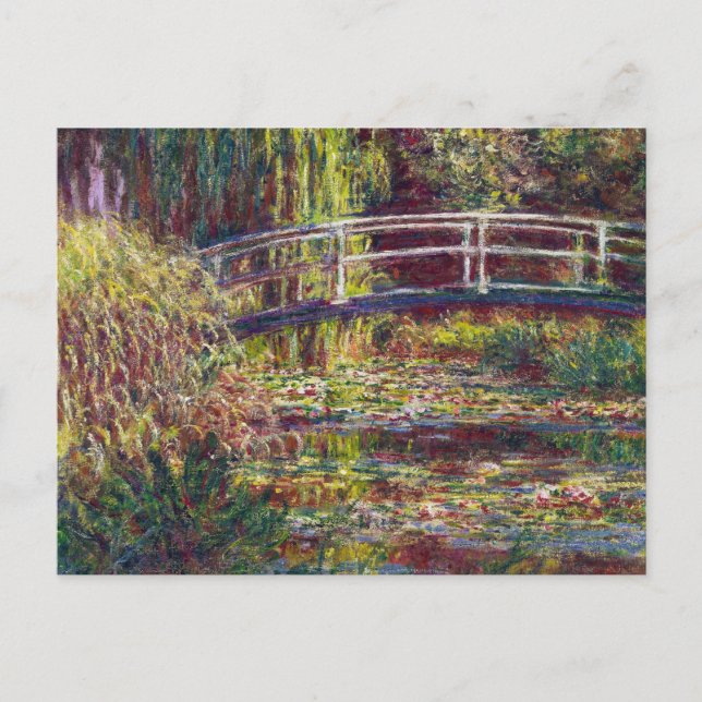Die japanische Brücke Claude Monet cool, alt, Meis Postkarte (Vorderseite)