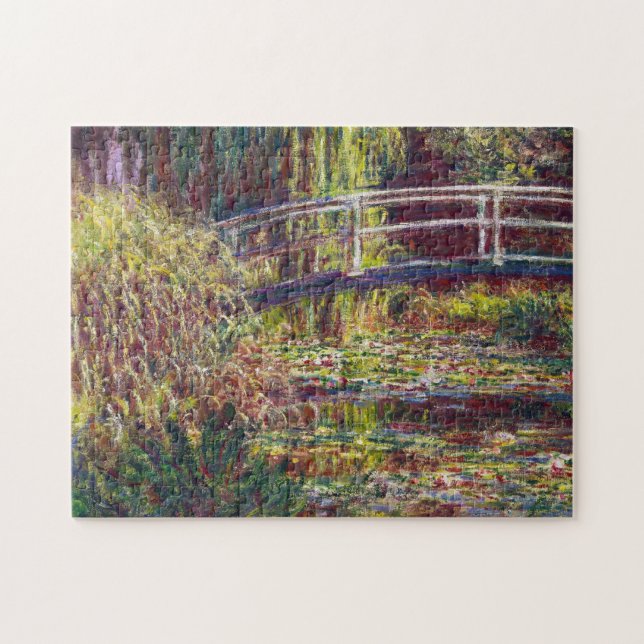 Die japanische Brücke Claude Monet cool, alt, Puzzle (Horizontal)
