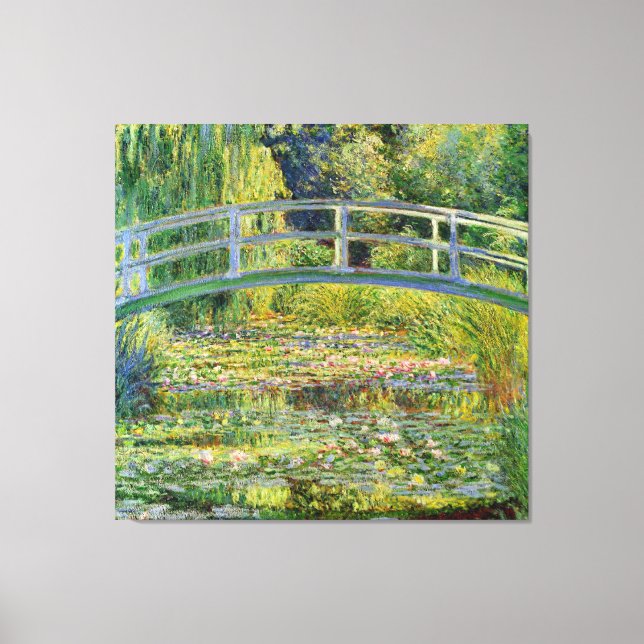 Die japanische Brücke - Claude Monet Leinwanddruck (Vorderseite)