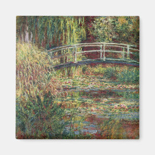 Die japanische Brücke Claude Monet Magnet