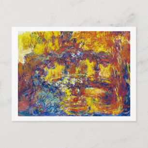 Die japanische Brücke Claude Monet Postkarte