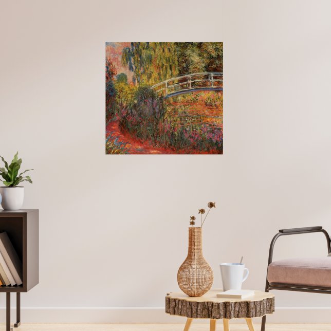 Die japanische Brücke oder der Lily Pond | Landsca Poster (Wohnzimmer 3)