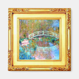 Die japanische Brücke von Claude Monet Magnet